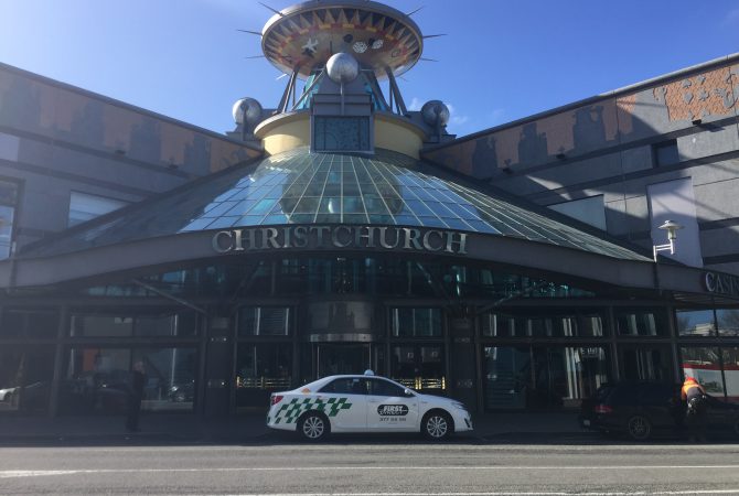 First Direct Taxi waiting at the Christchurch Casino